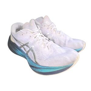Asics Womens Novablast 3 1012B290 White Running Shoes Sneakers Size 10.5